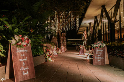 Signage and Aisle / Walkway — Anand Karaj decor — Alila Diwa Goa
